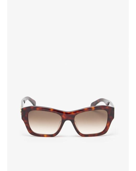 Céline Natural Triomphe Butterfly Sunglasses