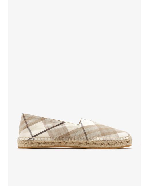 Burberry White Mews Espadrilles