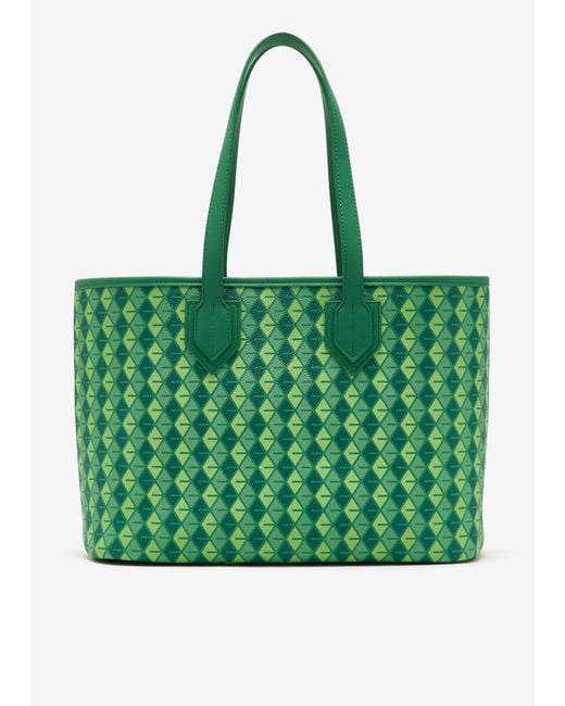 Vonto Green Monogram Tote Bag