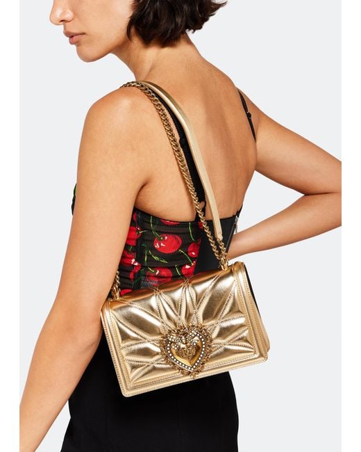 Dolce & Gabbana Natural Medium Devotion Bag