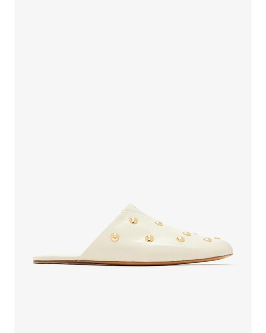 Chloé White Rita Mules