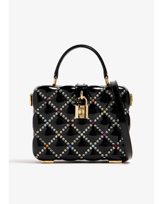 Dolce & Gabbana Black Resin Dolce Box Bag