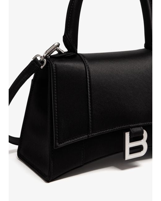 Balenciaga Black Hourglass S Top Handle Bag