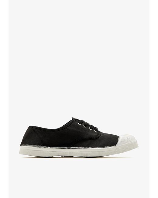 Bensimon White Tennis Lace-Up Sneakers