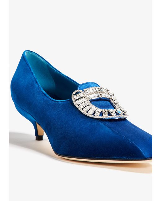 Manolo Blahnik Blue The Statius Pumps