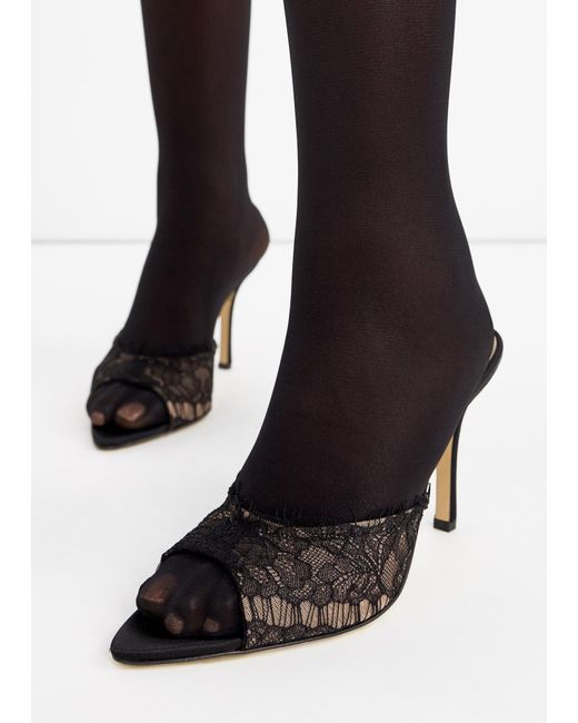 Mach & Mach Black Devon Mules