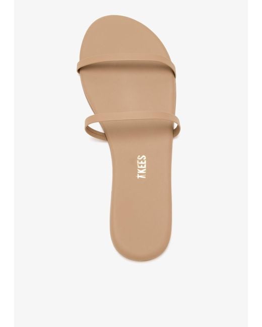 TKEES White Gemma Flip Flops