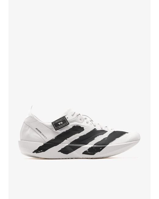 Y-3 White Adios 9 Sneakers