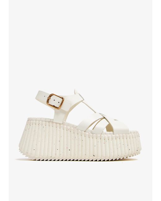 Chloé Natural Leather Sandals
