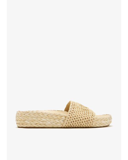 Chloé White Isla Slide Sandals