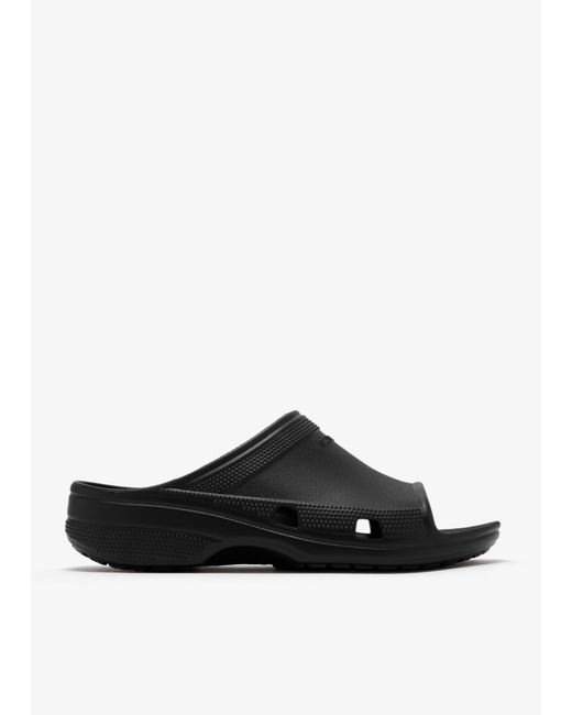 Balenciaga Black X Crocs Slide Sandals for men