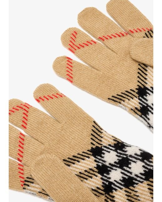 Burberry Natural Check Gloves for men
