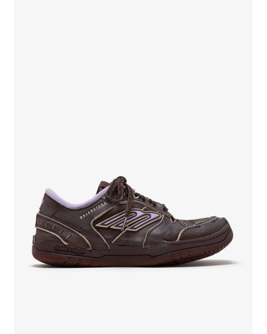 Balenciaga Brown Hamptons Medium Worn Out Sneakers