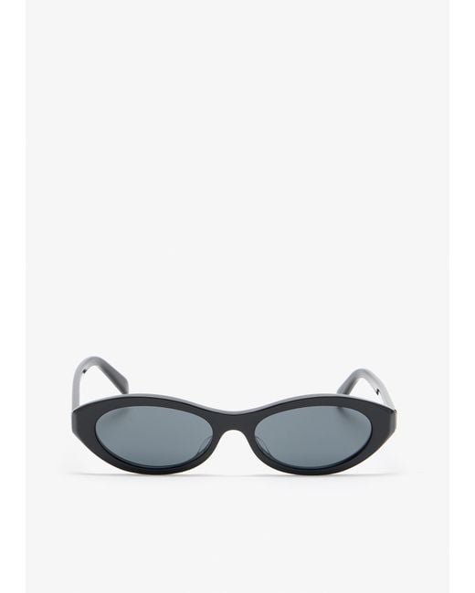 Céline White Triomphe Mini 02 Sunglasses