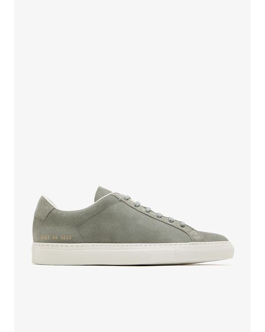 Common Projects Green Retro Suede Sneakers for men