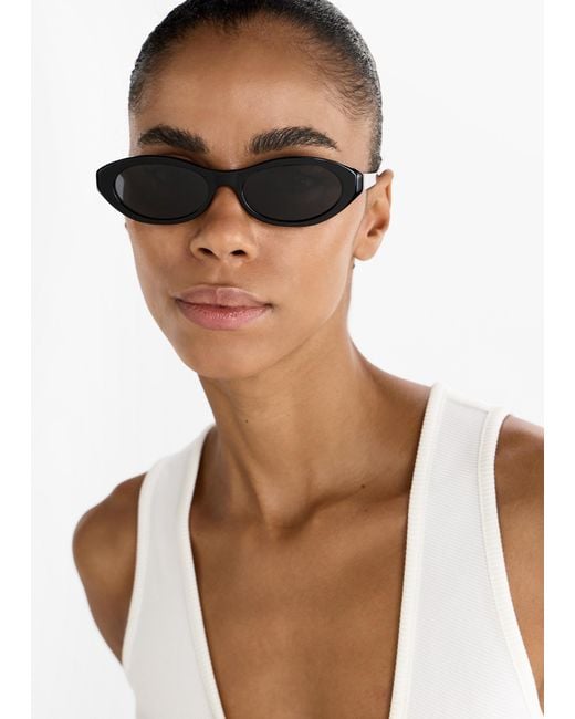 Céline White Triomphe Mini 02 Sunglasses