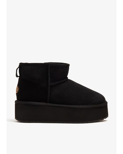 EMU Black Stinger Micro Flatform Boots