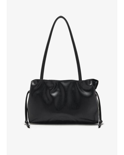 Tory Burch Black Ella Small Drawstring Tote