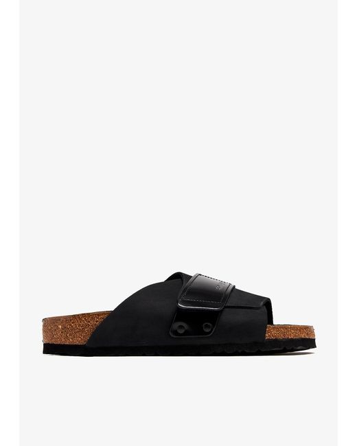 Birkenstock Black Kyoto Narrow-Width Sandals