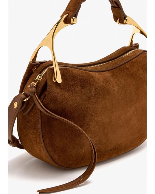 McQueen Brown Wishbone Mini Bag