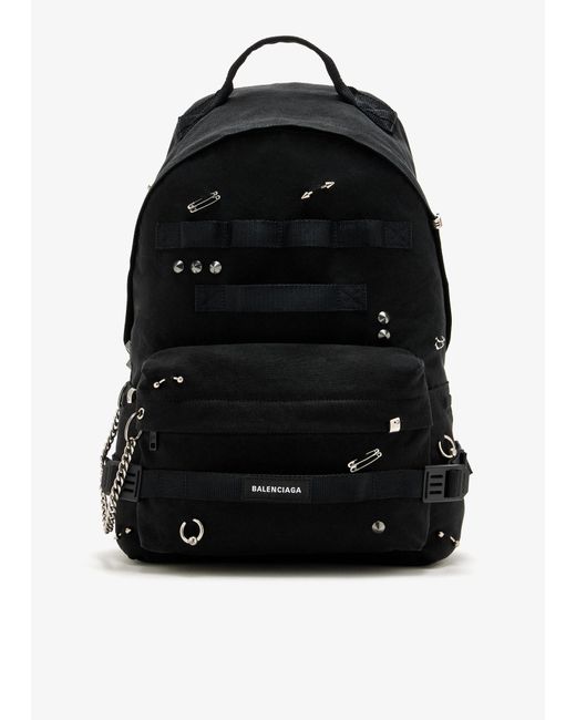 Balenciaga Black Army M Backpack for men