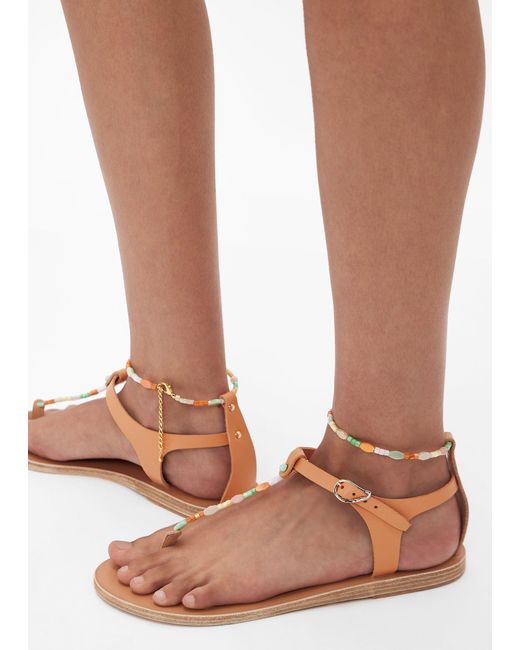 Ancient Greek Sandals White Chrysso Sandals