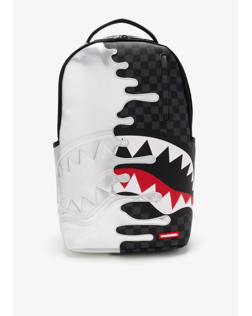 Sprayground Metallic Side Drip Check Dlxsv Backpack