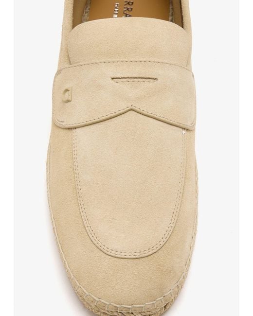 Ferragamo Natural Suede Espadrilles for men