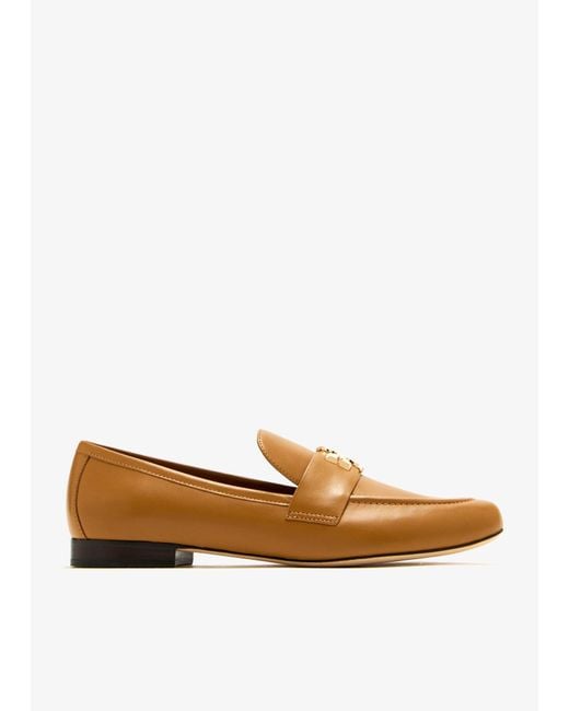 Tory Burch White Eleanor Loafers