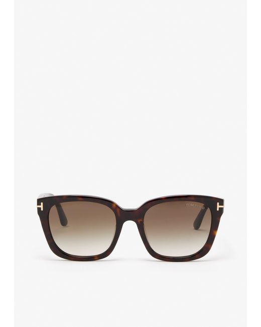 Tom Ford Brown Square Sunglasses