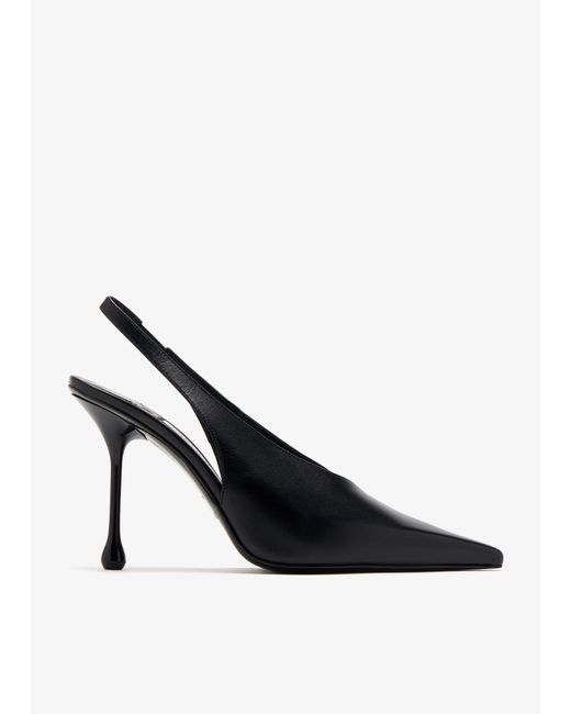Jimmy Choo Black Isa 95 Slingback Heel