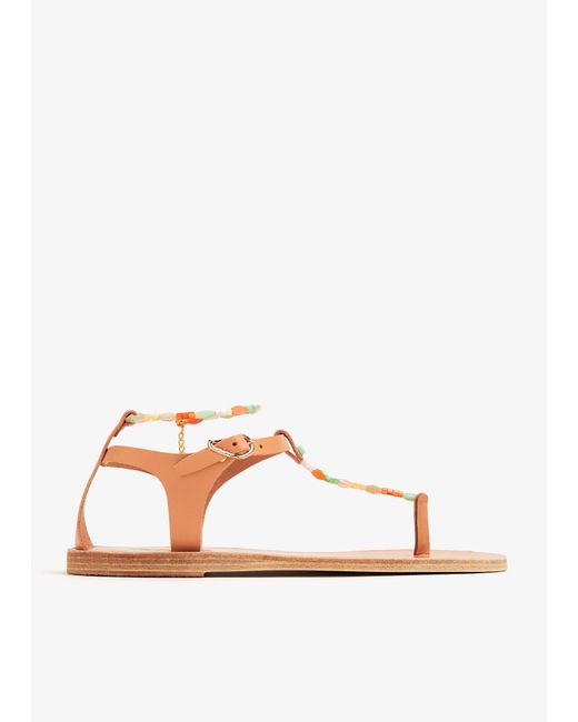 Ancient Greek Sandals White Chrysso Sandals