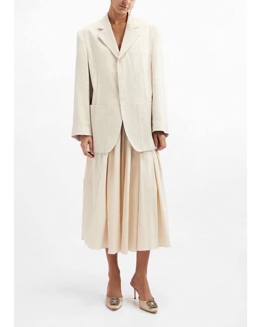Manolo Blahnik Natural Hangisimu Mules