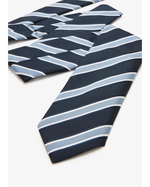 Boss White Striped Tie for men