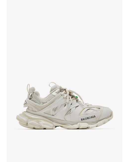 Balenciaga White Track Charms Sneakers for men