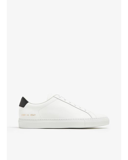 Common Projects White Retro Classic Sneakers for men