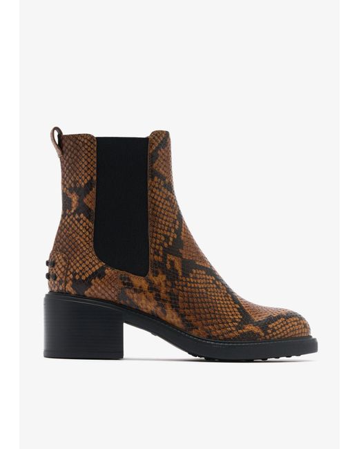Tod's Brown Gommino Ankle Boots