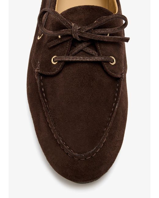Bally Brown Pathy Boat Shoes for men