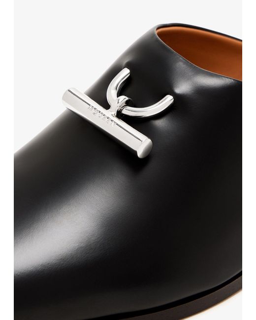 Alexander McQueen Black T-Bar Slip-On Mules