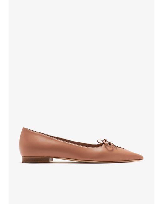 Malone Souliers White Hedy Ballet Flats