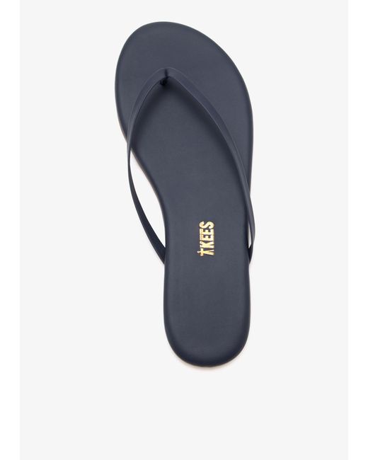 TKEES Blue Lily Twilight Flip Flops