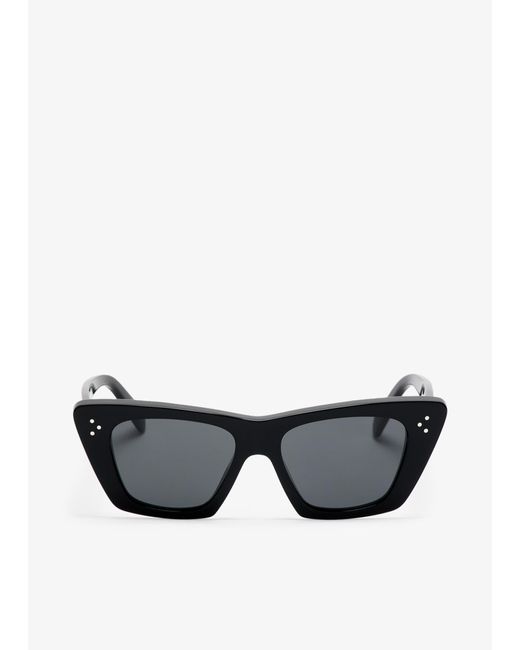 Céline Gray 3 Dots Cat Eye Sunglasses