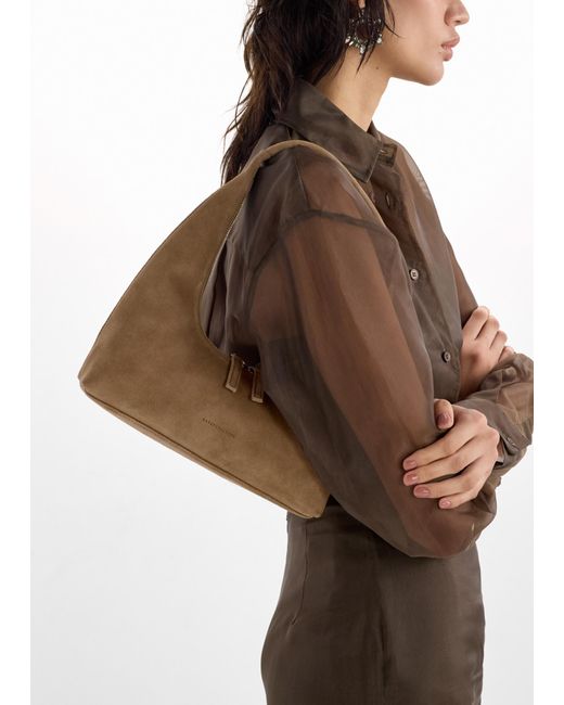 MARGE SHERWOOD White Hobo Shoulder Bag