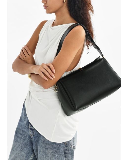 AMI Black Carrousel Medium Bag