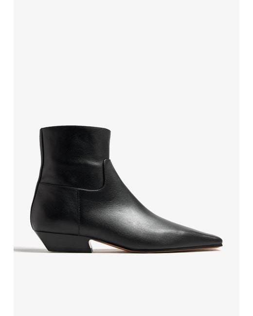 Khaite Black Marfa Ankle Boots