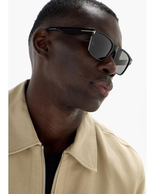 Tom Ford Brown Square Sunglasses for men