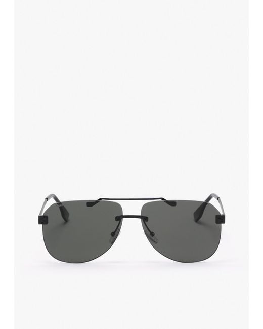 Fendi Gray Sky Pilot Sunglasses for men