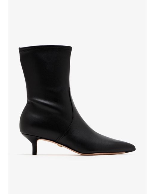 Veronica Beard Black Lisa Stretch Booties