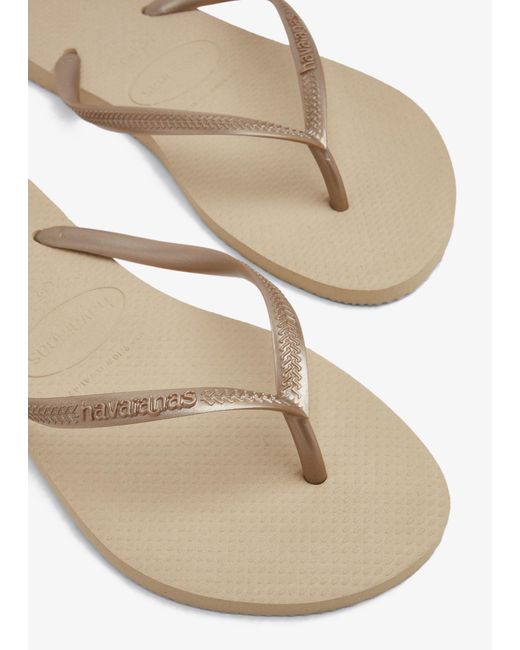 Havaianas White Slim Flip Flops