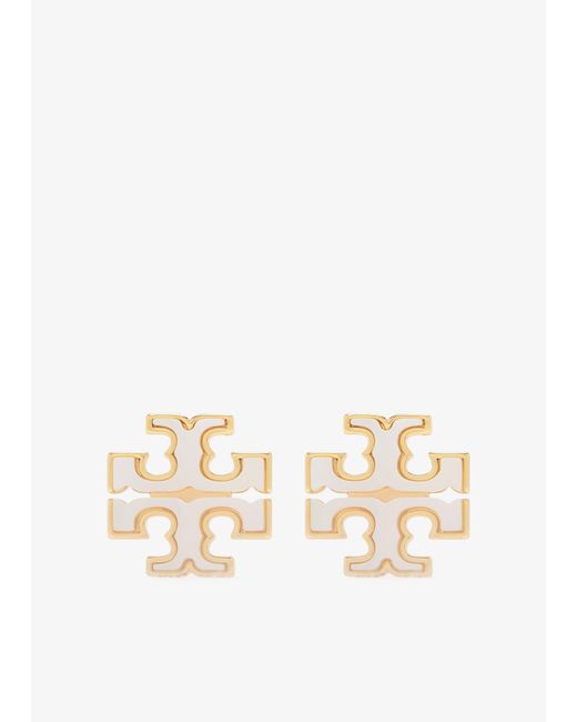 Tory Burch Natural Kira Stud Earrings